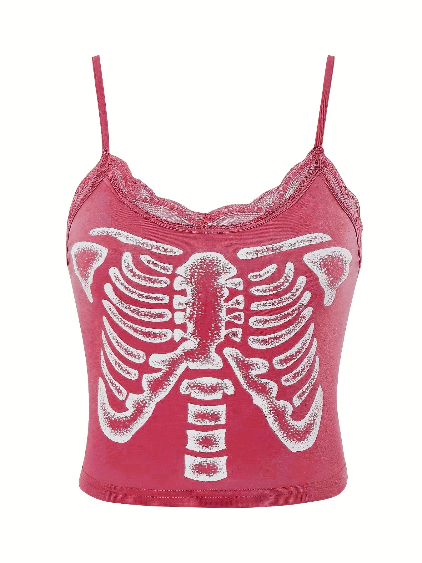 Graphic Print Crop Cami for Summer & Spring