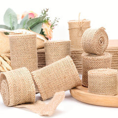 Natural Jute Roll DIY Craft Twine Strip Christmas Wedding Decor