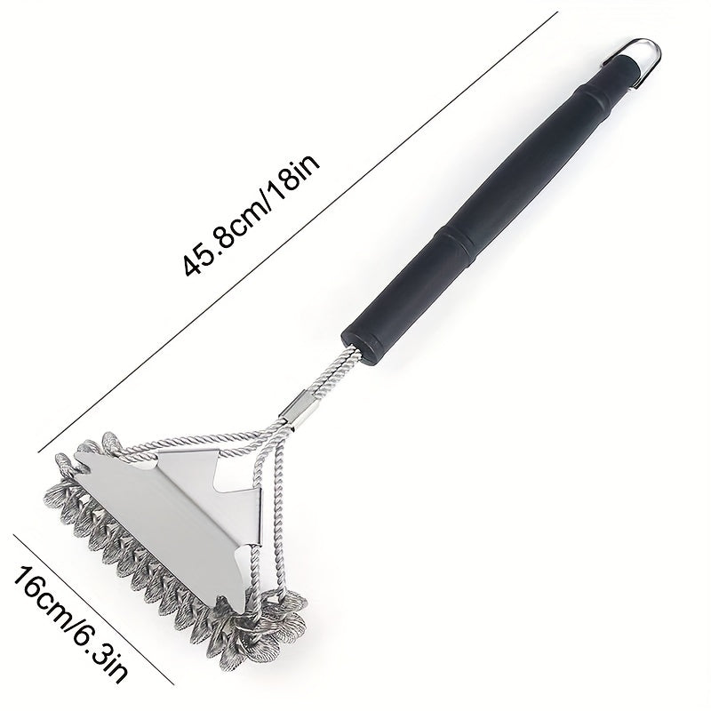 Stainless Steel Grill Scraper BBQ Cleaning Tool Outdoor Picnic BBQ Accessories