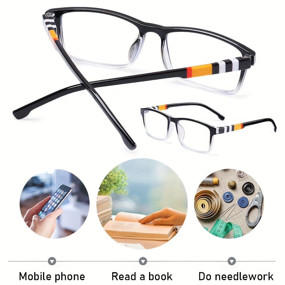 Men's Anti Light Glasses Spring Leg HD Glasses For Elders
