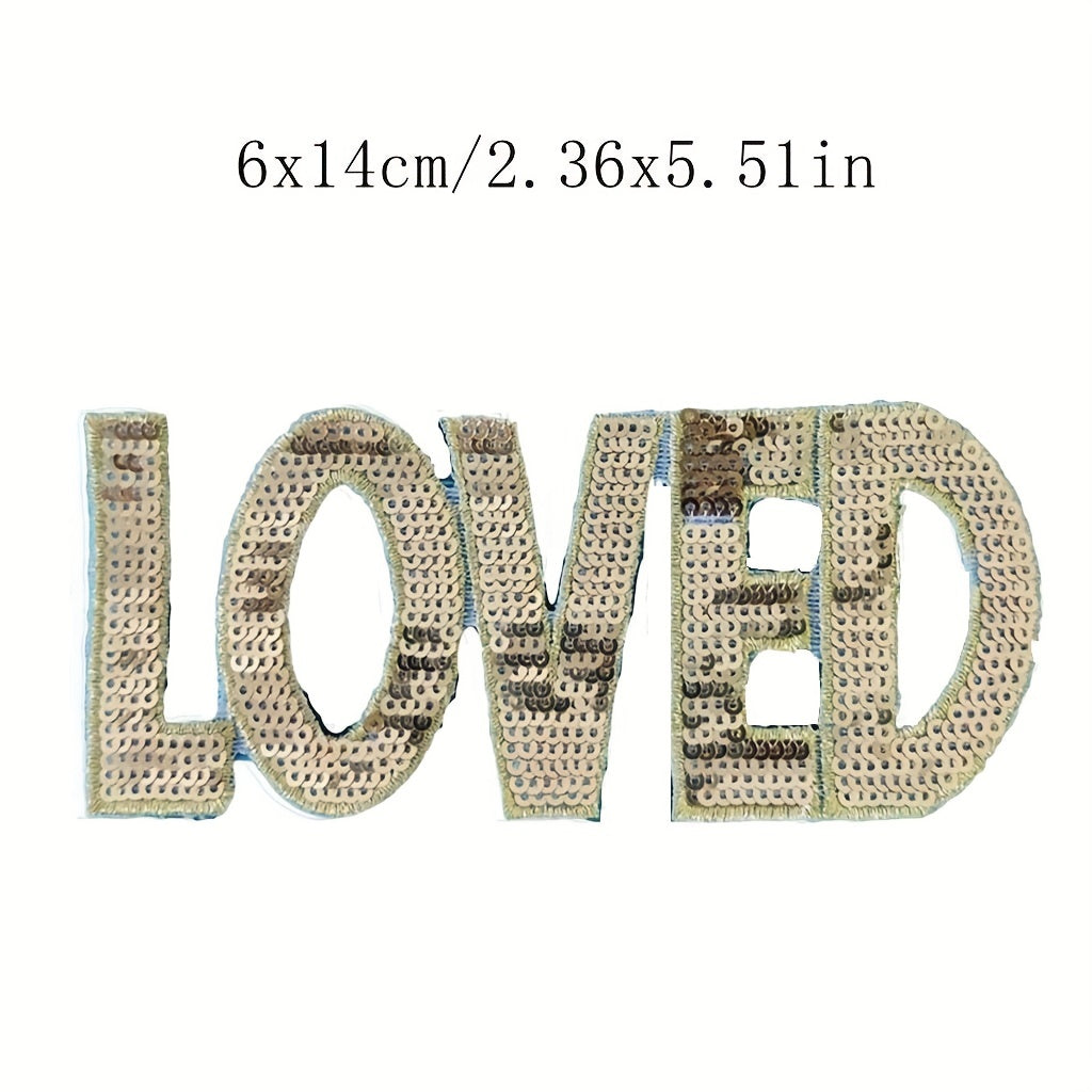 Sequin Patches Iron On Stickers DIY Decoration For T-shirt