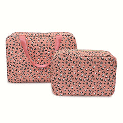 Leopard Print Makeup Bag Waterproof Toiletries Bag