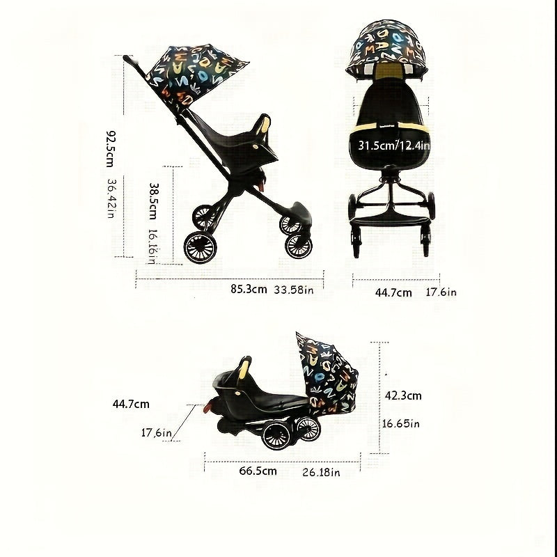 Portable Baby Stroller with Lumbar Support