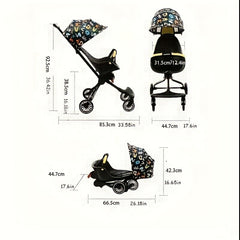 Portable Baby Stroller with Lumbar Support
