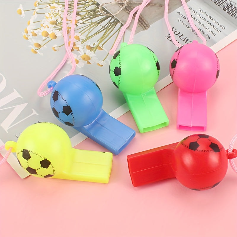 10pcs Colorful Whistles Party Favors Random