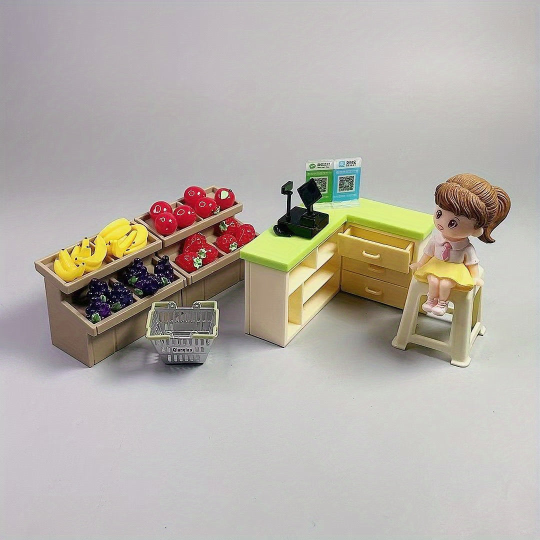 Plastic Cash Register Model for Dollhouse Display