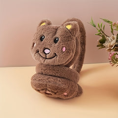 Whimsy Winter Cartoon Cat Ear Warmer for Women