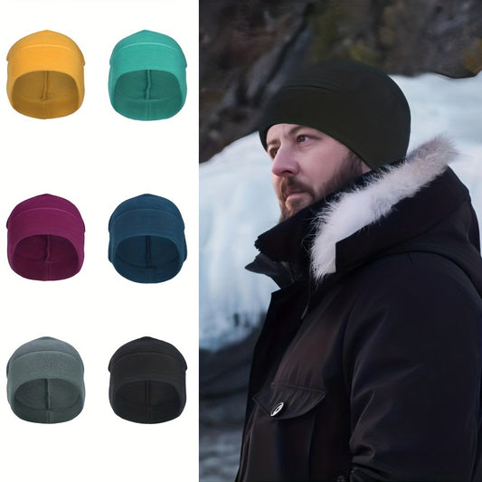 Winter Fleece Skull Cap Windproof Outdoor Hat