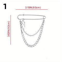 Double Layer Butterfly Brooch Waist Pin for DIY