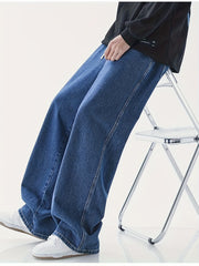 Men's Loose Fit Cotton Jeans for Spring Summer