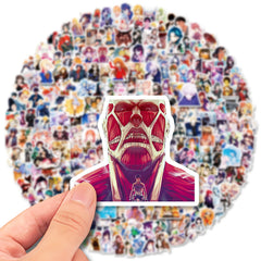 300 Cartoon Motorcycle Anime Stickers for Adults