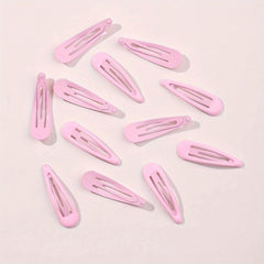12pcs Solid Hair Clip For Women Girls Accessories