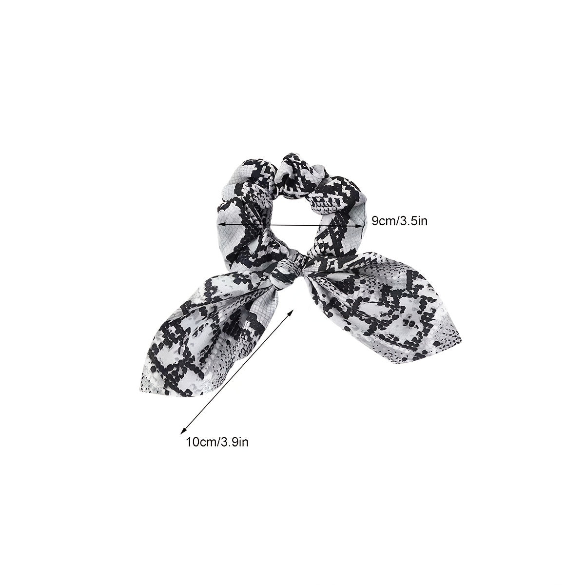 Leopard Print Bow Hair Scarf Scrunchies Boho Hair Tie Elastic Hair Scrunchy