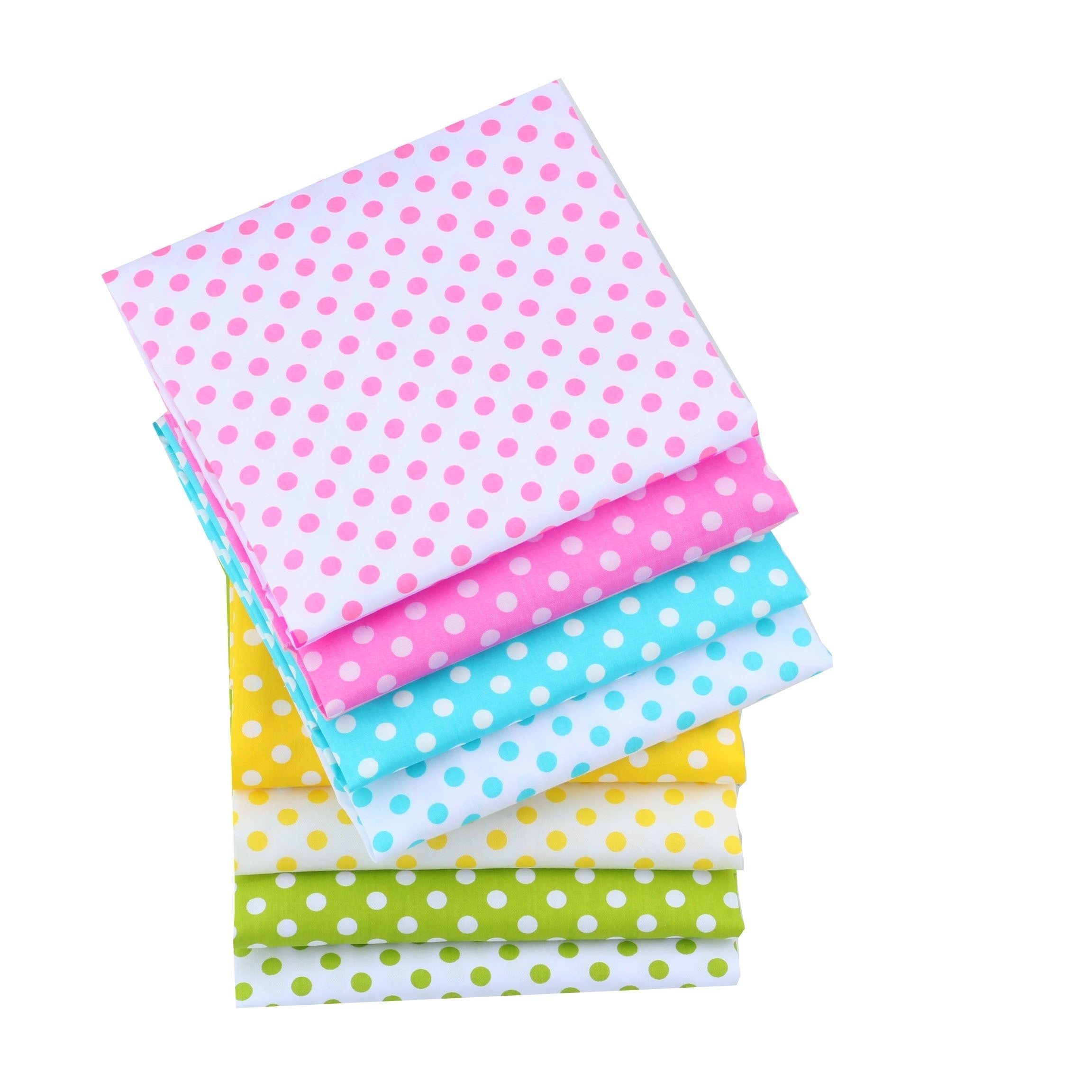 8pcs Polka Dot Sewing Quilting Fabric Pack DIY Patchwork DIY Fabric