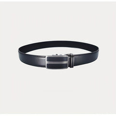 Men's Leather Belt Automatic Buckle Business Suit Waist Strap