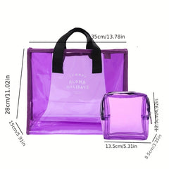 Transparent Portable Bag Sets Waterproof Versatile Storage Beach