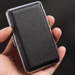 110mm Leather Cigarette Case Portable Compression Resistant