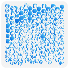 AHandMaker Reusable PET Drawing Stencil Kit for DIY Crafts 30x30cm