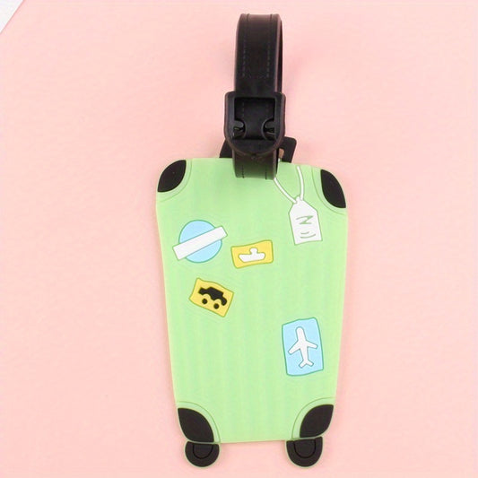 Silicon Luggage Tags Travel Accessories For Bags Portable Cartoon