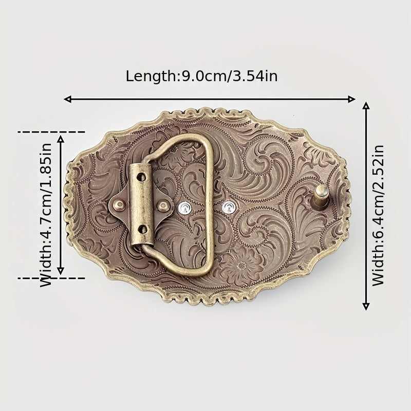 Boho Bull Head Belt Buckle For Women & Men Vintage Western Cowboy