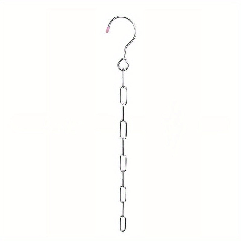 Collapsible Stainless Steel Chain Clothes Hanger Organizer