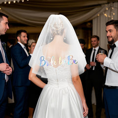 Bridal Veil with Bride to Be Embroidery