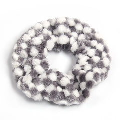 Plaid Plush Block Hair Scrunchies Soft Scrunchie For Women