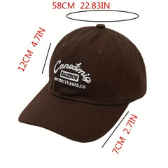 Letter Embroidery Baseball Cap Hip Hop Solid Cotton Dad Hats