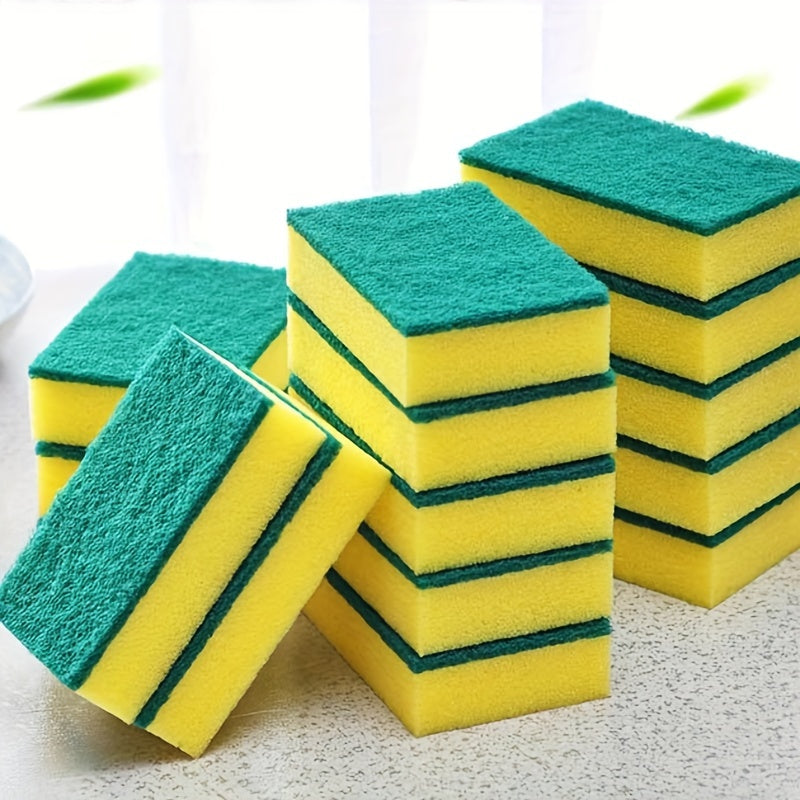 Polyester Cleaning Sponge for Kitchen Daily Use - Pack of 30pcs