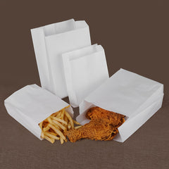 50pcs Disposable Food Packaging Bag Bread Fried Chicken French Fries Paper Bag