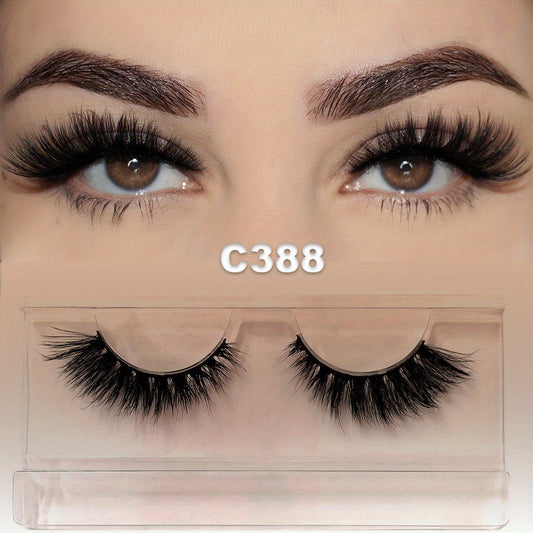 Fluffy 3D Faux Mink Eyelashes Soft Natural Thick Cat Eye Lashes