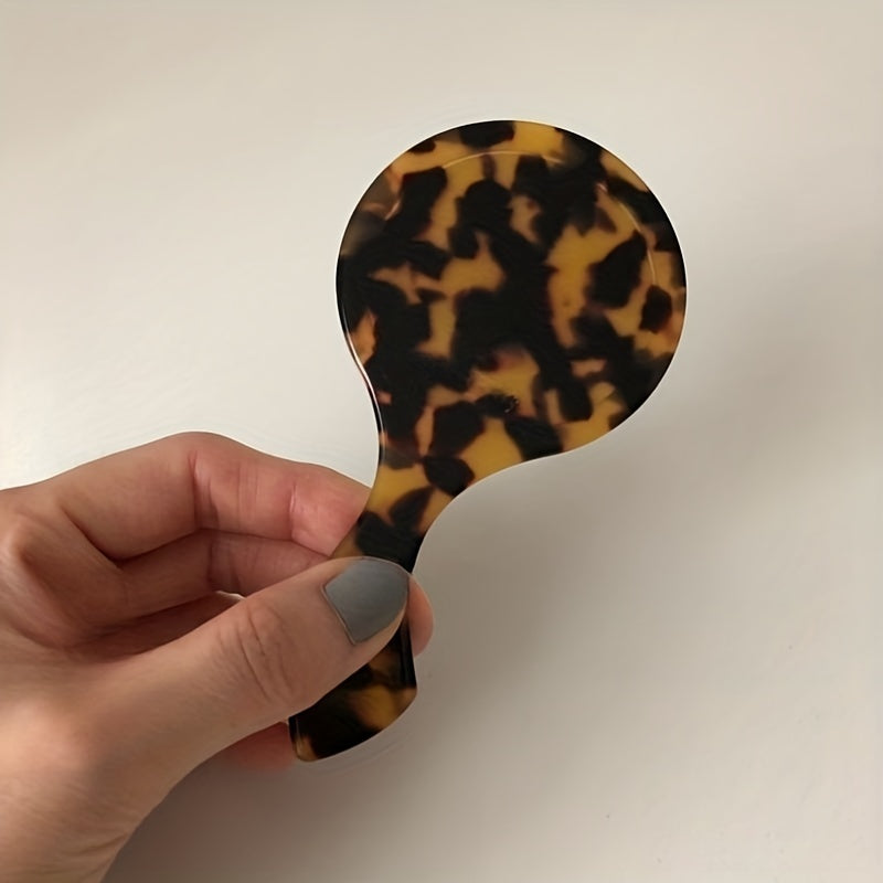 Acetate Handheld Makeup Mirror Travel Portable Hand Mirror