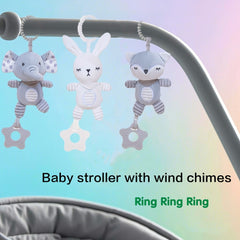 Animal Shape Wind Chimes Grasping Toy 0-3 Elephants Rabbits Foxes Holiday Gift