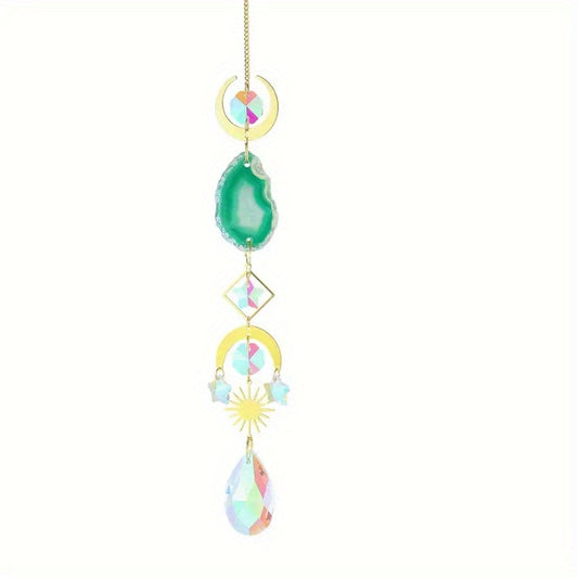 Crystal Sun Catcher Wind Chime Eye Decor Pendant Wedding Home Car Hanging