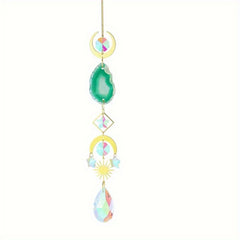 Crystal Sun Catcher Wind Chime Eye Decor Pendant Wedding Home Car Hanging