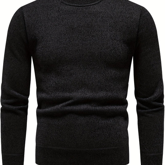 Men's Solid Sweater Pullover Jumper for Spring Fall