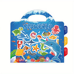 Animals Sticker Activity Books Removable & Restickable - Travel Toys