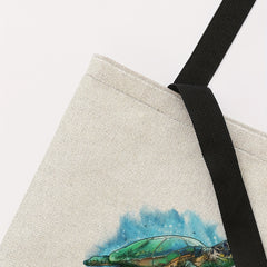 Leisure Turtle Print Tote Bag Travel Beach Shoulder Bag