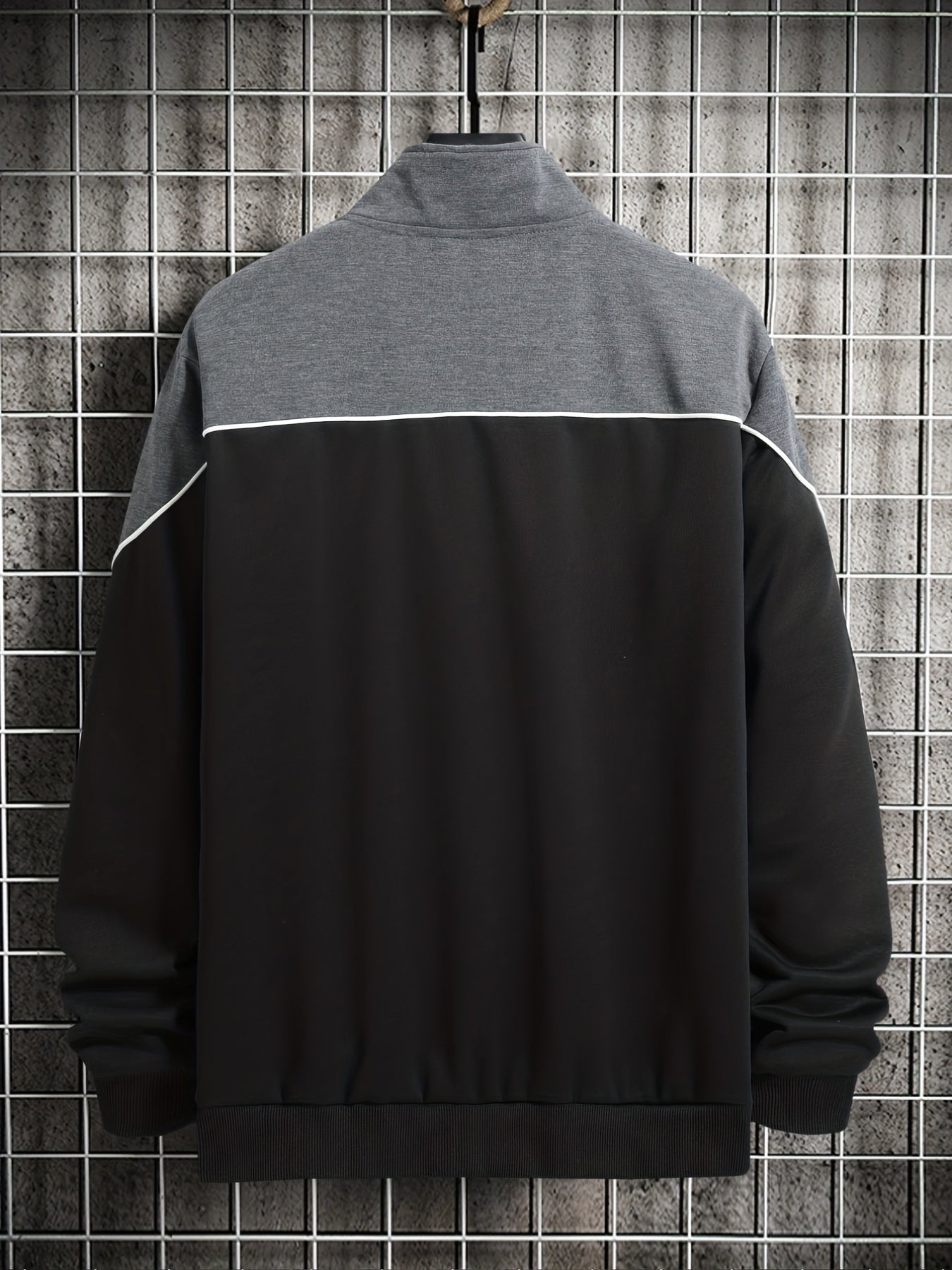 Contrast Stitching Sport Jacket Men's Casual Coat for Spring Autumn