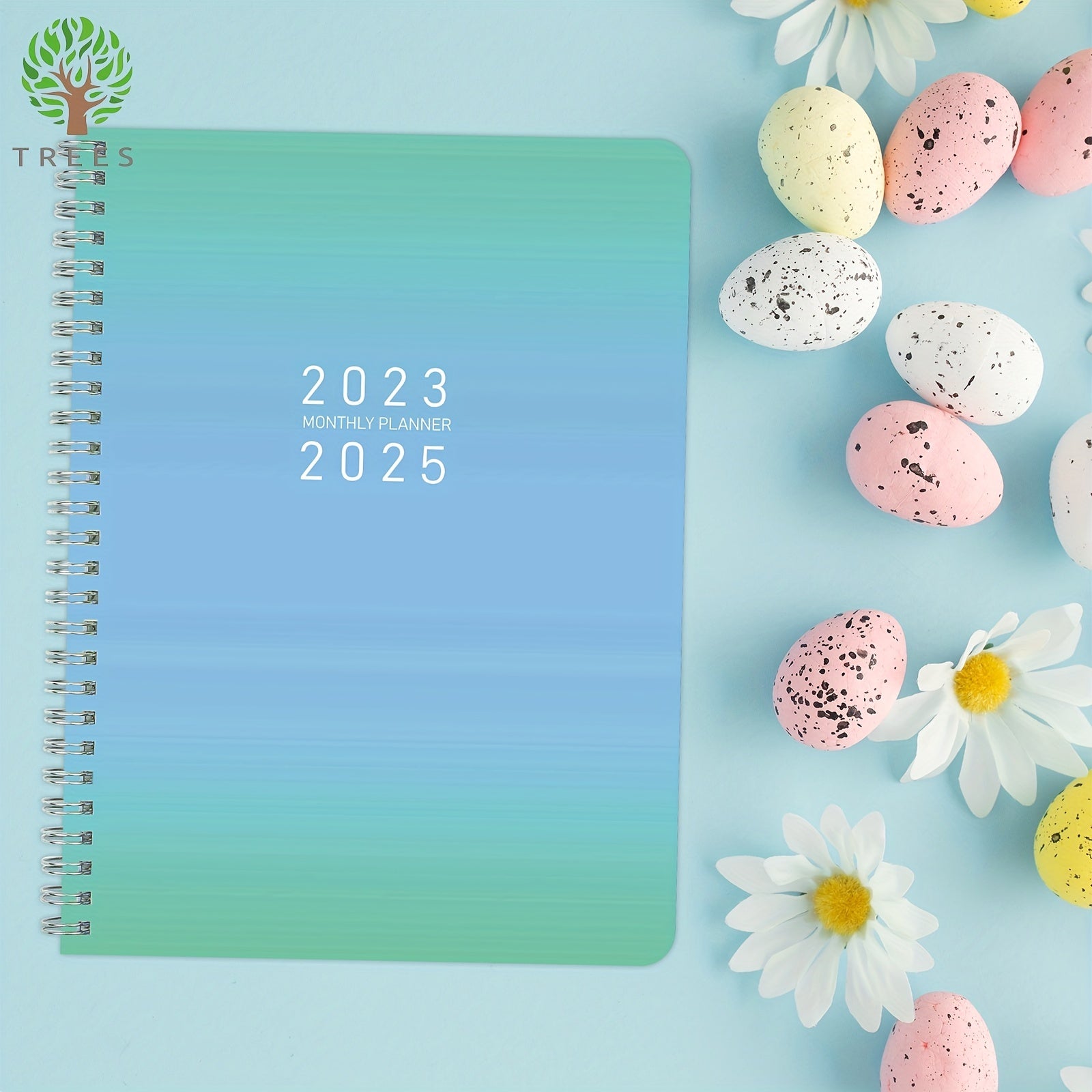 Trees 1pc Monthly Planner Notebook 22 86 17 78 Cm 56 Sheets