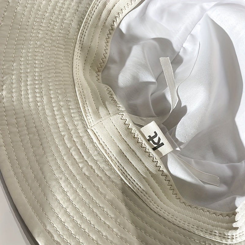 Men's Letter Fisherman Hat Spring Summer Thin Breathable Basin Hat