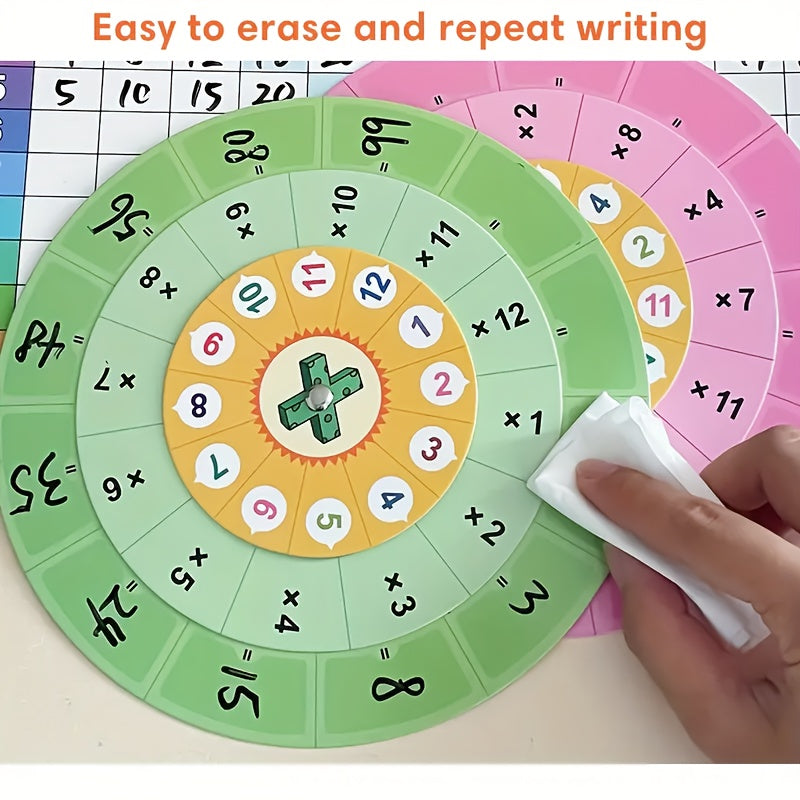 Math Multiplication Turntable 1-12 Table Teaching Aid