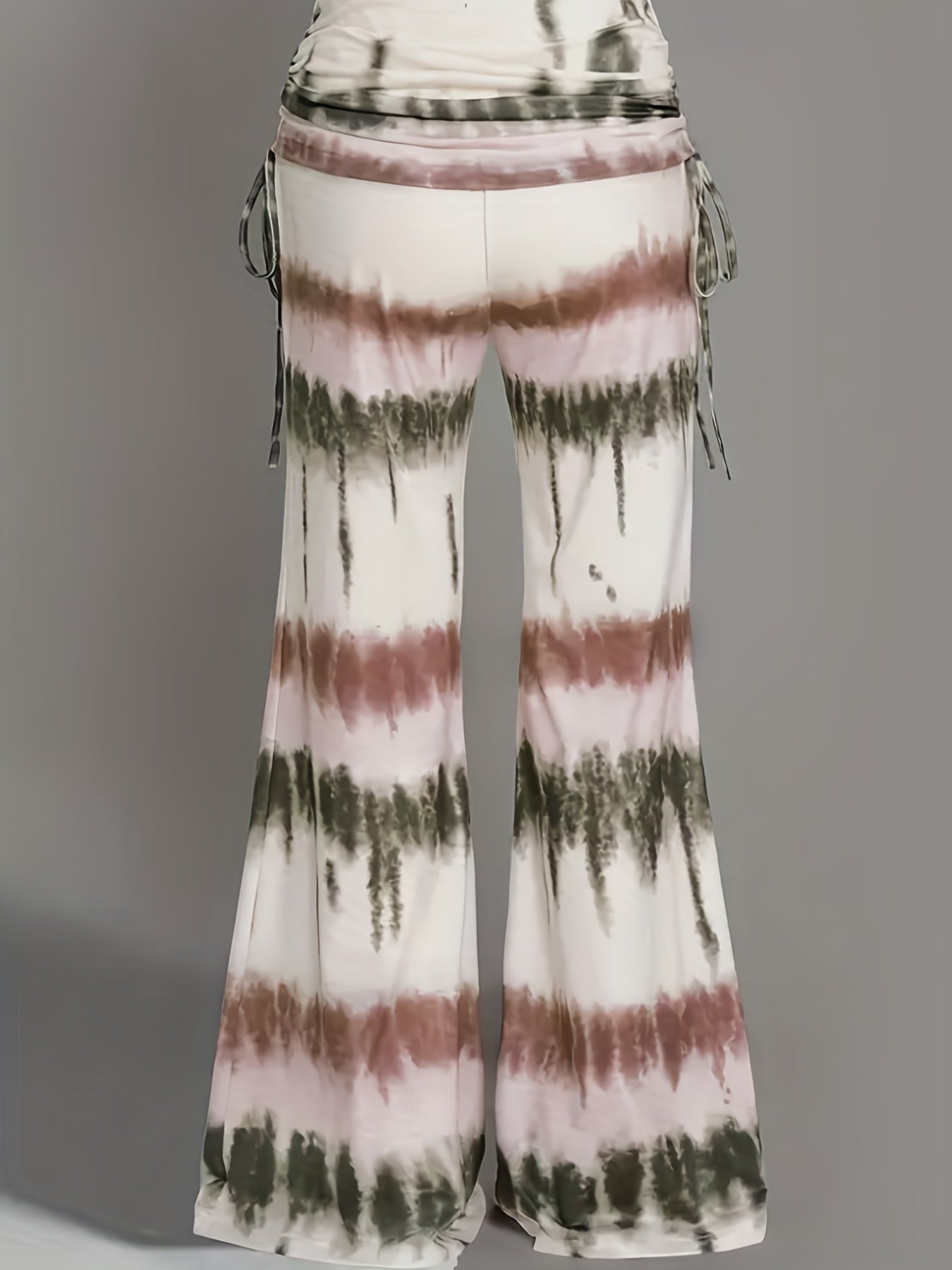  Tie Dye Drawstring Wide Leg Sports Pants