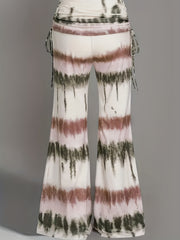  Tie Dye Drawstring Wide Leg Sports Pants