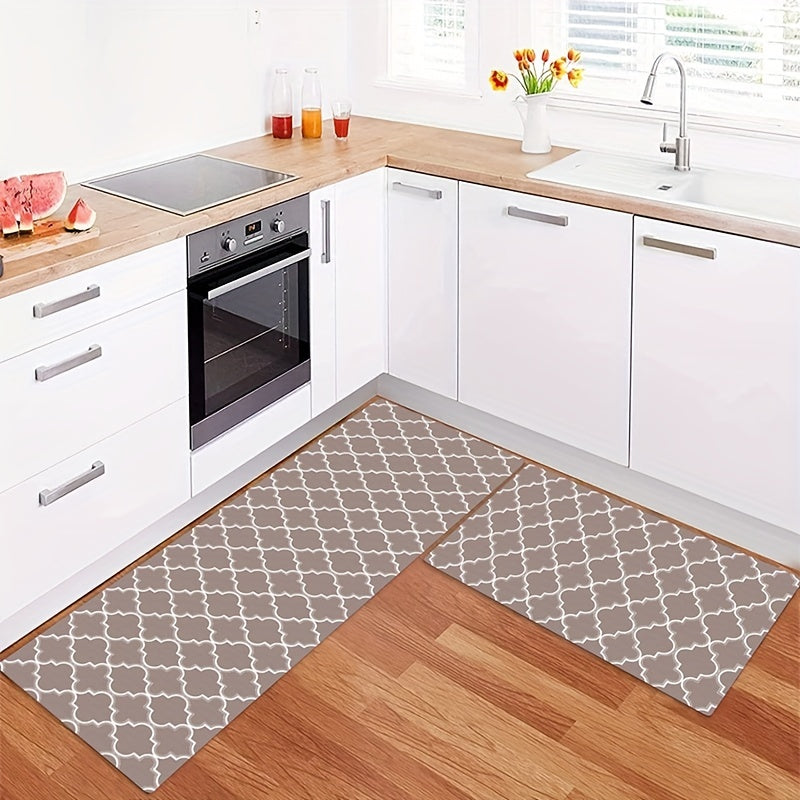 Geometric Print Kitchen Sponge Mat Anti Slip Floor Mat