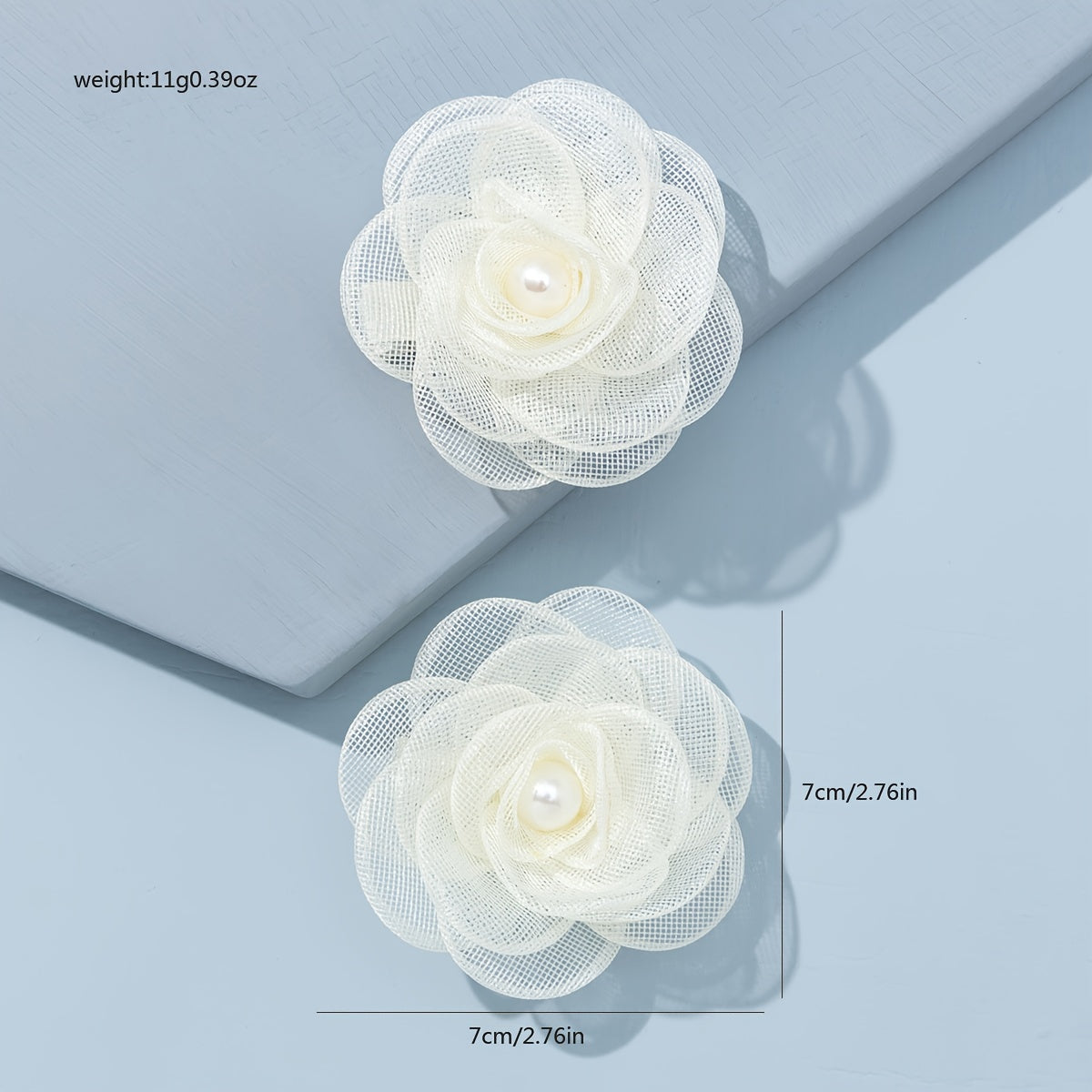 2pcs Rose Flower Hair Clip Vintage Wedding Hair Accessories
