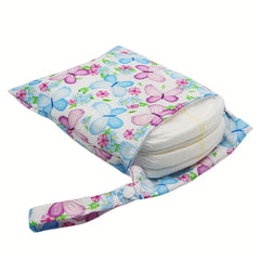 Butterfly Print 20 Small Reusable Wet Bag