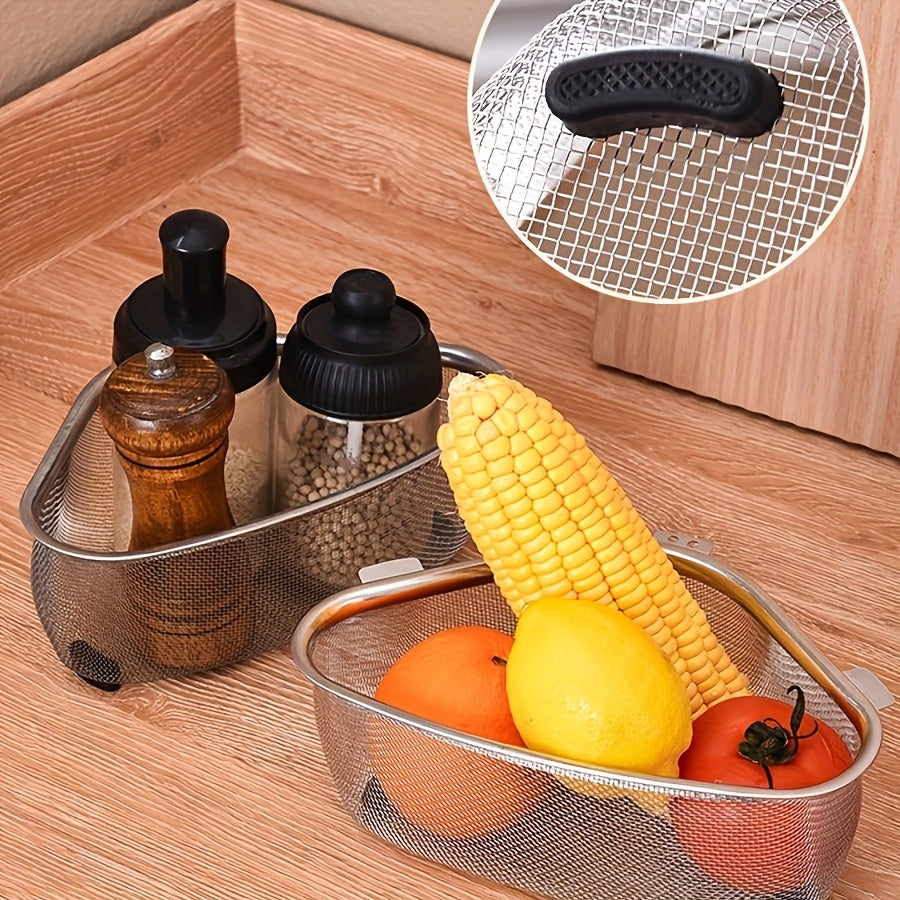 Triangle Corner Strainer Kitchen Sink Triangular Draining Basket