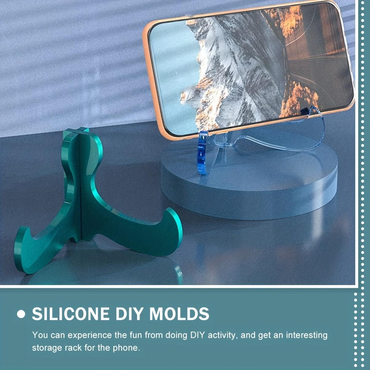 Resin Phone Stand Silicone Casting Molds for Photo Display