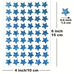 Holographic Star Stickers Self Adhesive Paper Decals 6 Colors 1 Diameter